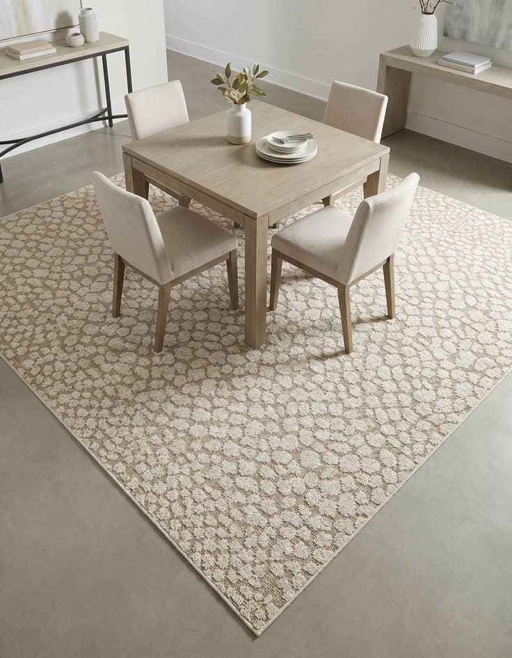 Detail image of 7' 10 x 7' 10 Easy-Clean Safari Indoor / Outdoor Square Rug