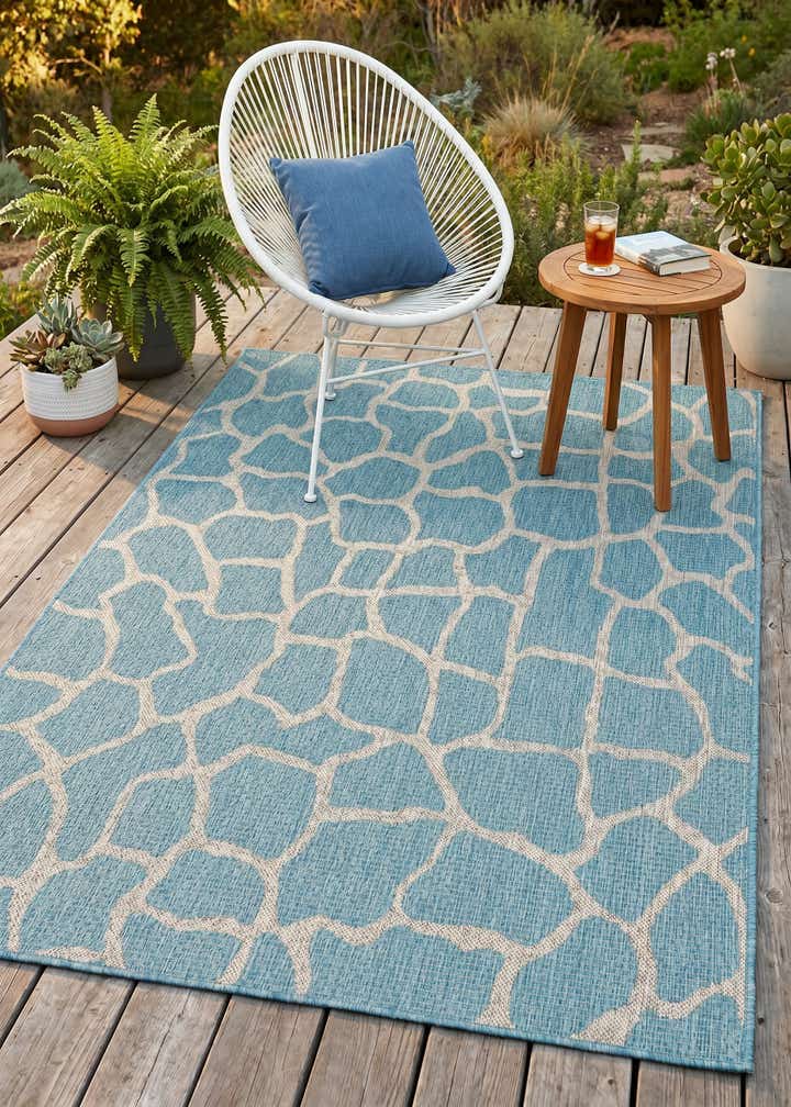 4' x 6' Easy-Clean Safari Indoor / Outdoor Rug