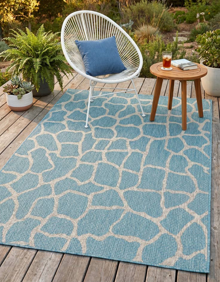 Detail image of 4' x 6' Easy-Clean Safari Indoor / Outdoor Rug