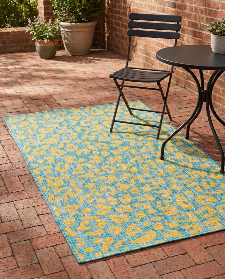 3' x 5' 3 Easy-Clean Safari Indoor / Outdoor Rug