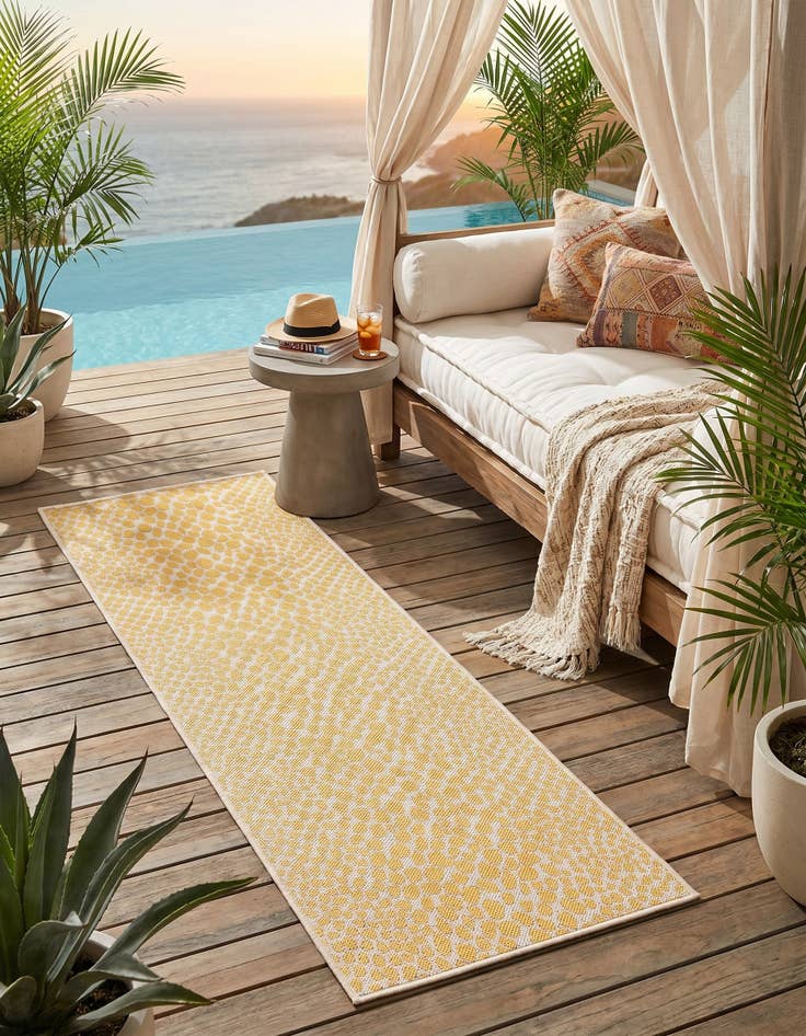 Detail image of 2' x 6' Easy-Clean Jill Zarin Cape Town Indoor / Outdoor Runner Rug