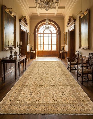 13' 3 x 26' 3 Hand Knotted Peshawar Ziegler Runner Rug