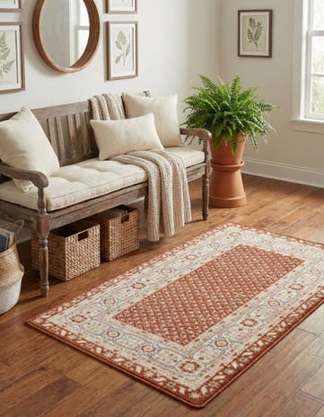 Rust Red Charlotte Rug