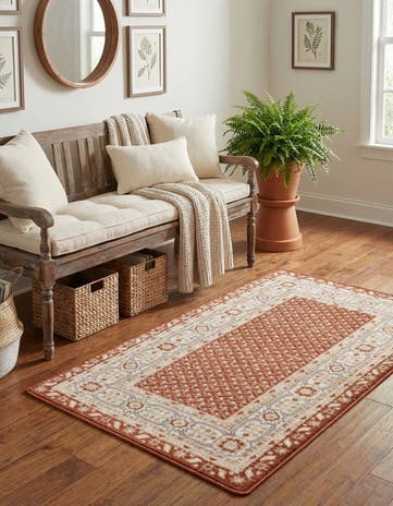 Rust Red Charlotte Rug