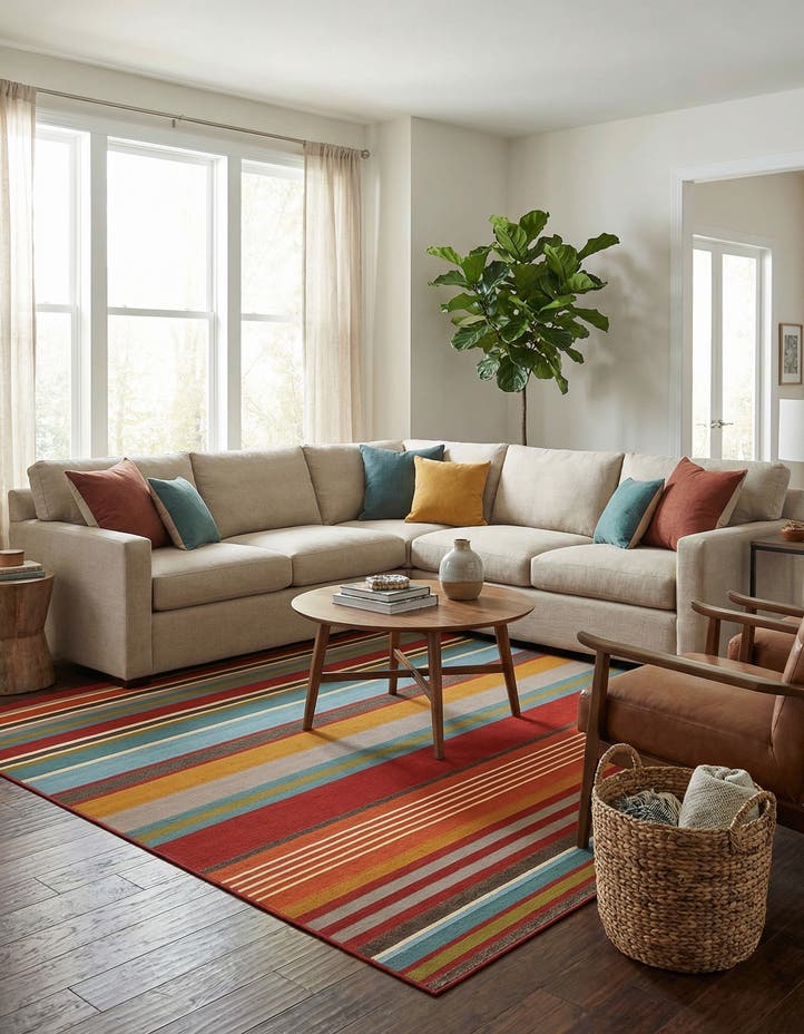 10' x 10' Easy-Clean Modern Indoor / Outdoor...