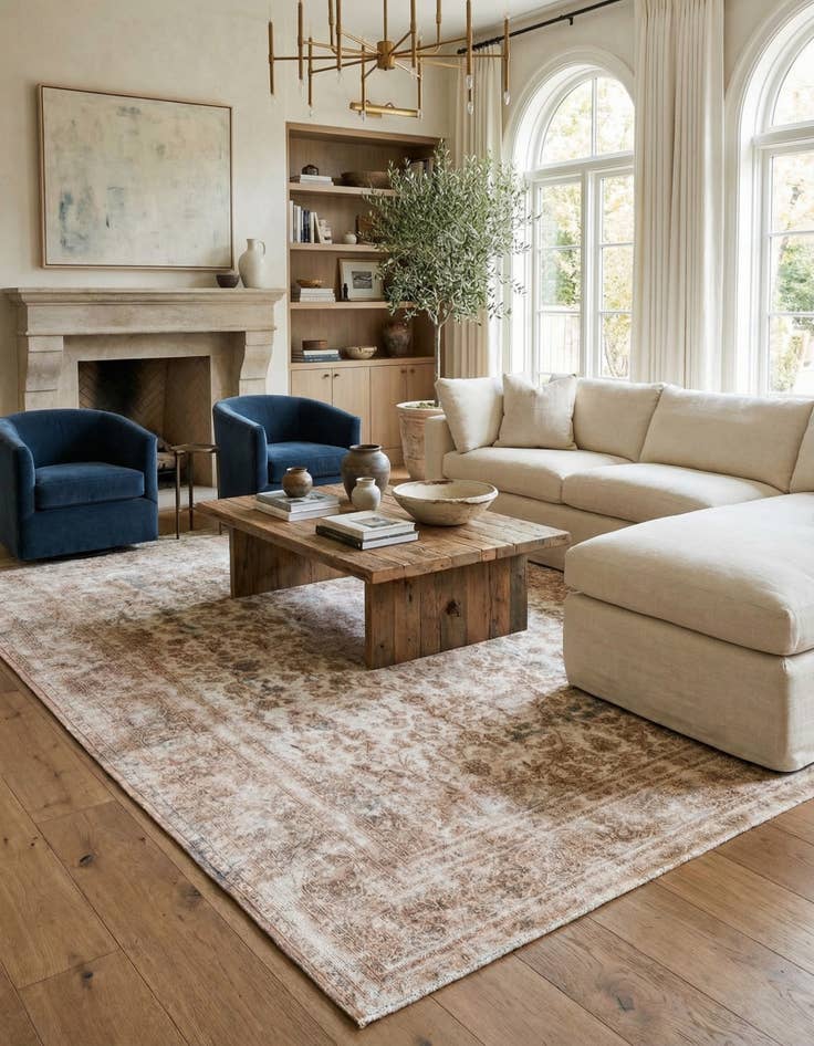 Detail image of  9' 9 x 12' 5  Hand Knotted Ultra Vintage Persian Wool Rug