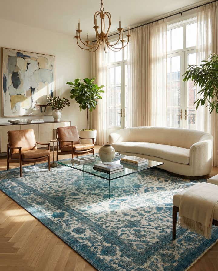 9' 6 x 12' 9 Hand Knotted Ultra Vintage Persian Wool Rug