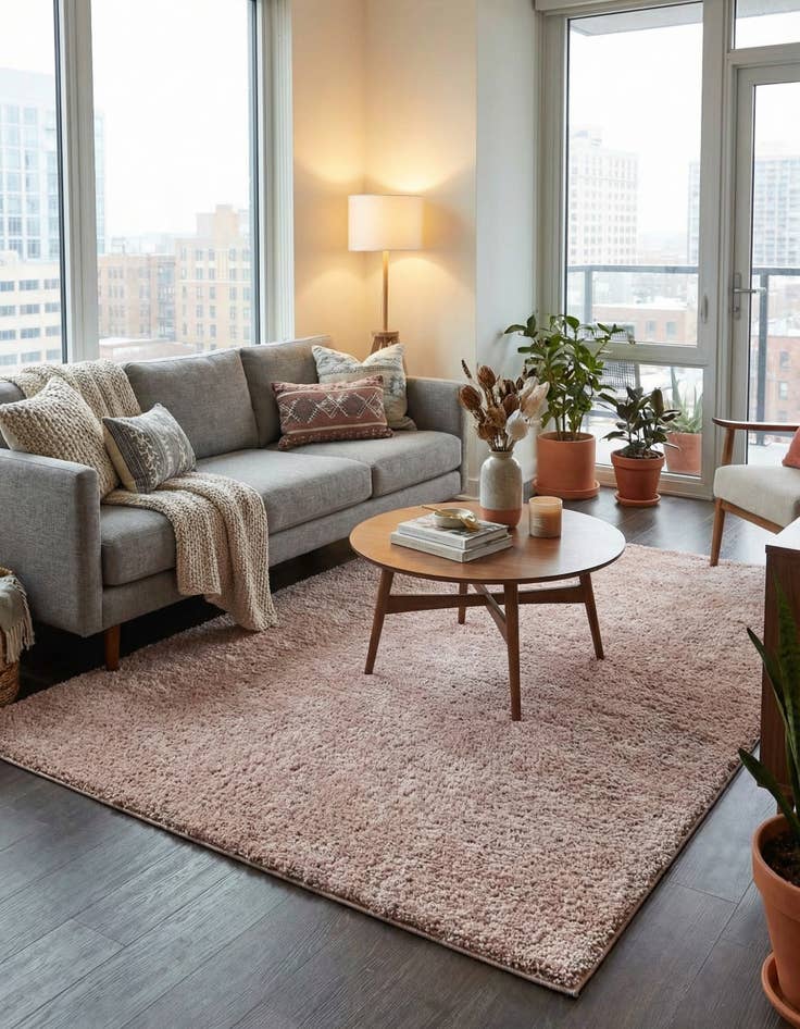 Detail image of 7' 10 x 10' Jill Zarin Shaggy Chic Rug