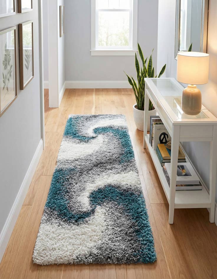 Detail image of  2' x 6' 7 Soft Touch Shag Runner Rug