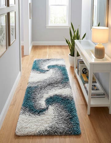 2' x 6' 7 Soft Touch Shag Runner Rug