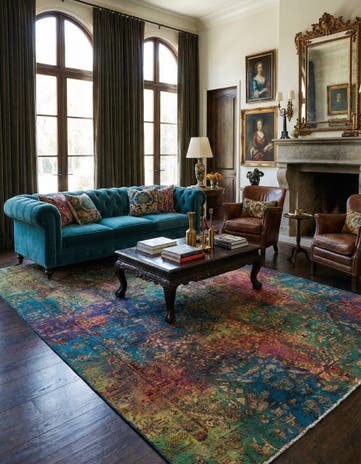 6' x 9' 1 Vintage Royal Wool Rug