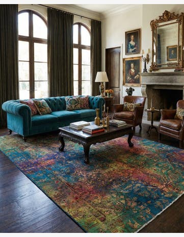 6' x 9' 1 Vintage Royal Wool Rug