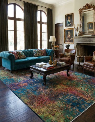 6' x 9' 1 Vintage Royal Wool Rug