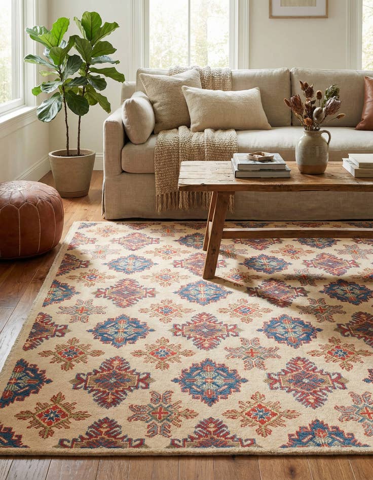 Detail image of 6' x 8' 8  Hand Knotted Kazak Rug