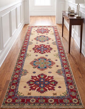 2' 11 x 8' 5 Hand Knotted Kazak Runner Rug