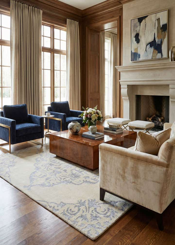 8' x 10' 8 Hand Knotted Darya Rug