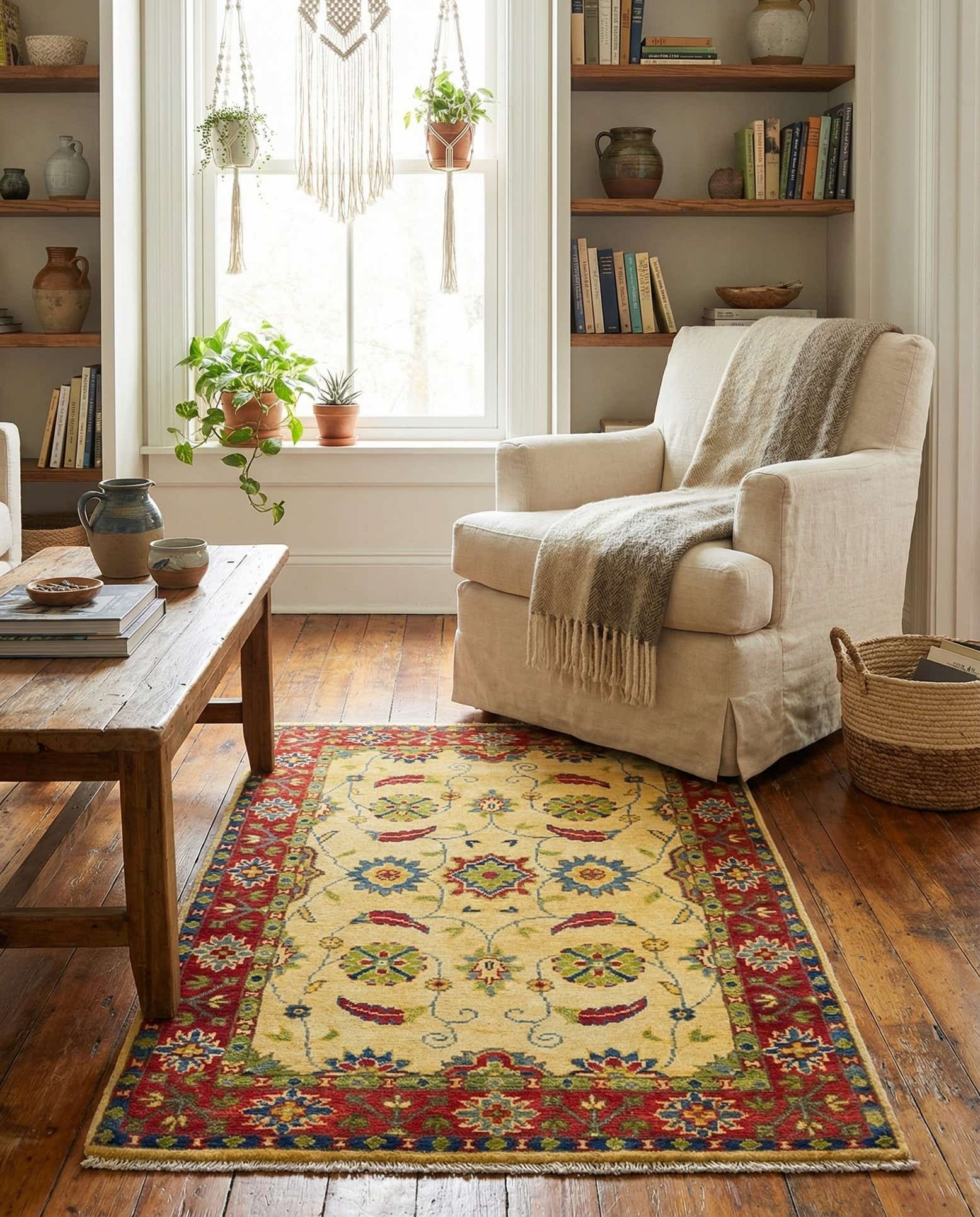 2' 7 x 4' 2 Hand Knotted Kazak Rug