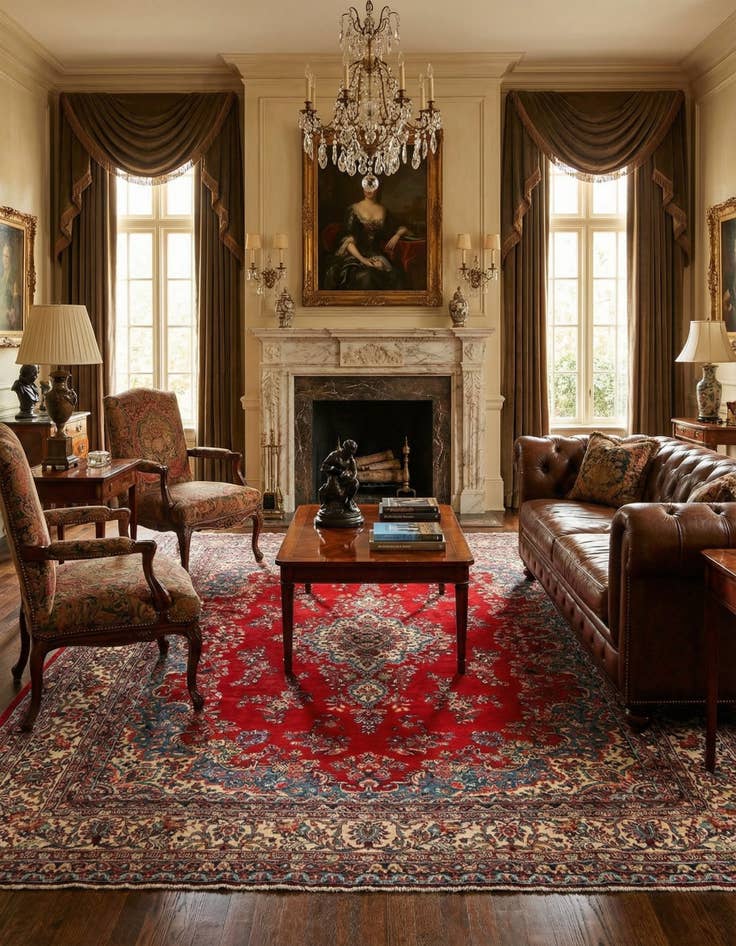 Detail image of  8' 9 x 11' 4 Sarouk Wool Rug