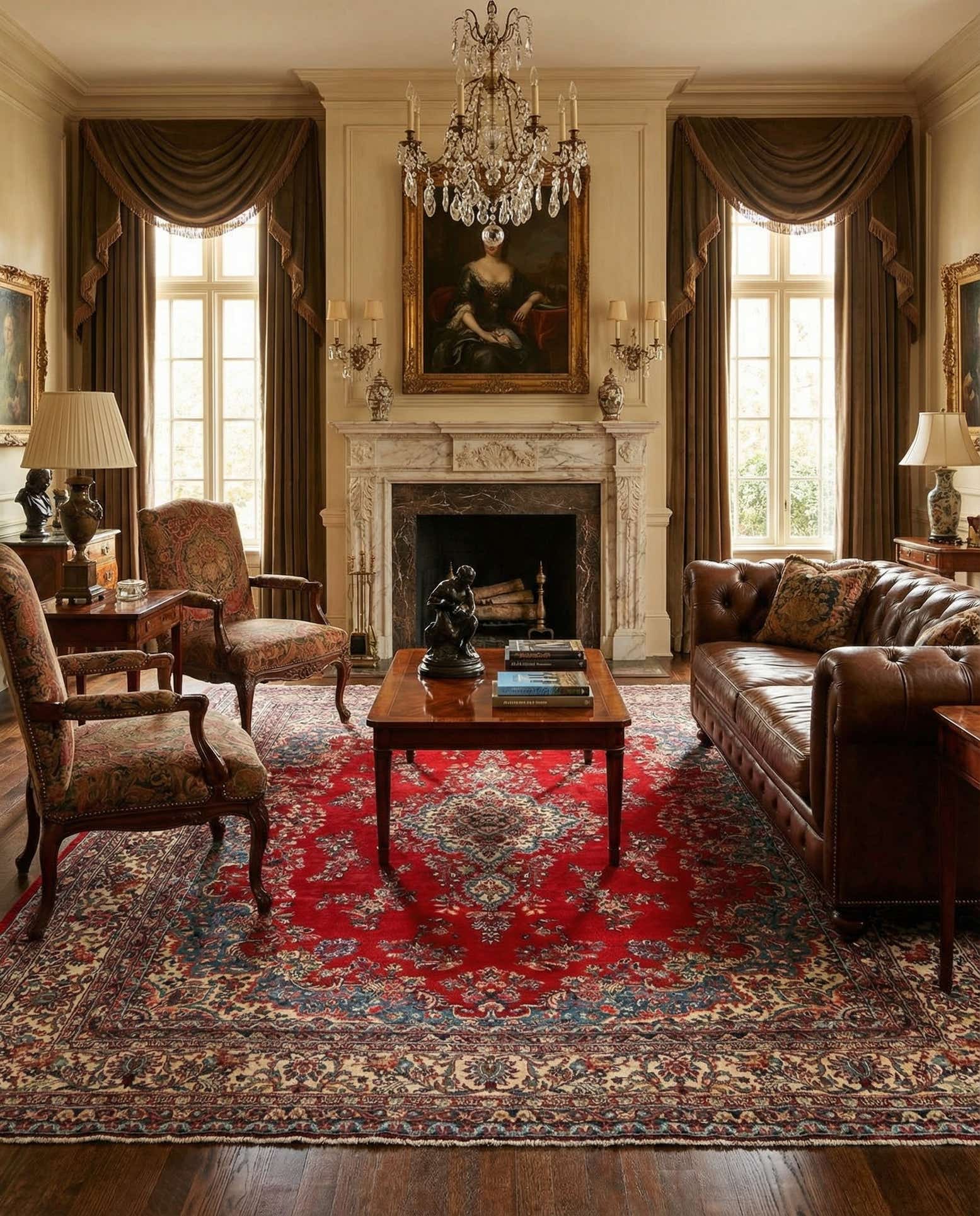 8' 9 x 11' 4 Sarouk Wool Rug