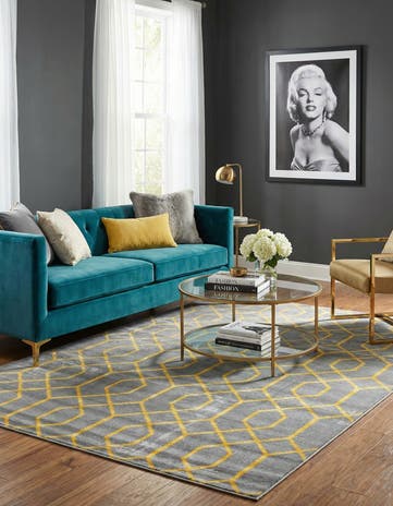 6' x 9' Marilyn Monroe™ Glam Trellis Rug