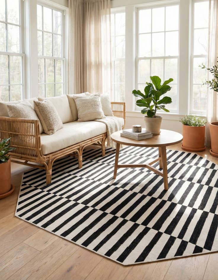 Detail image of 7' 10 x 7' 10 Tribeca Octagon Rug