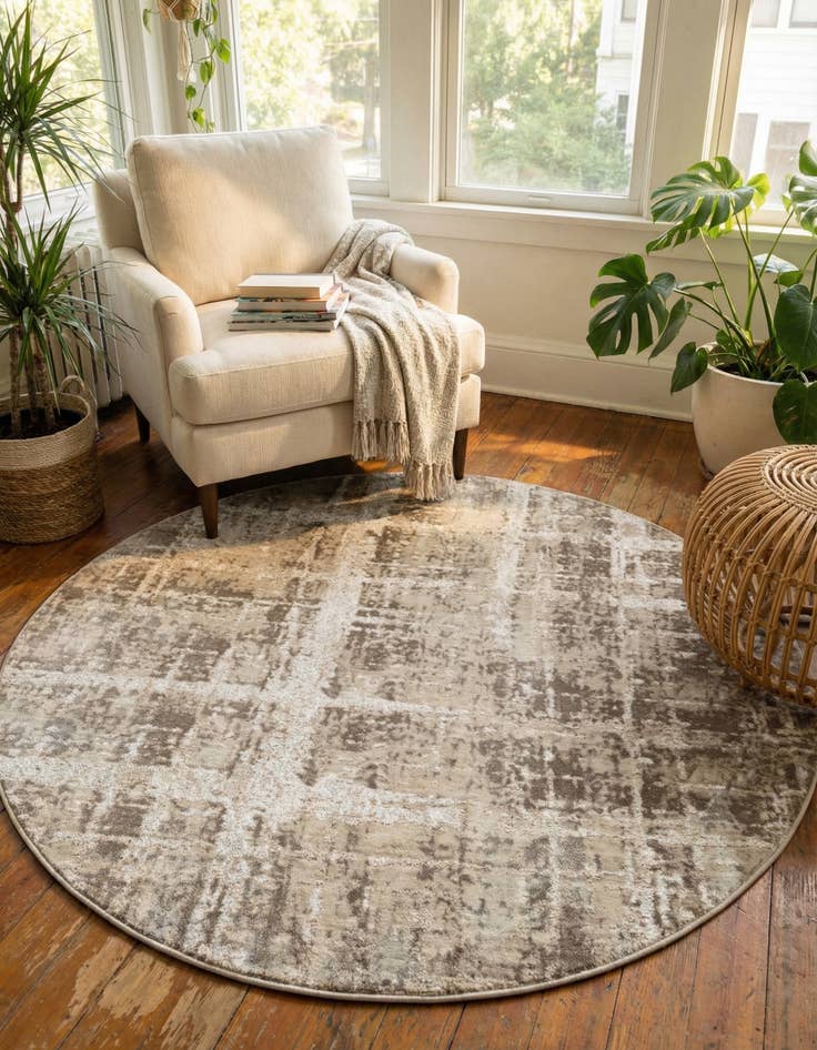 Detail image of 5' 3 x 5' 3 Uptown Lexington Avenue Round Rug