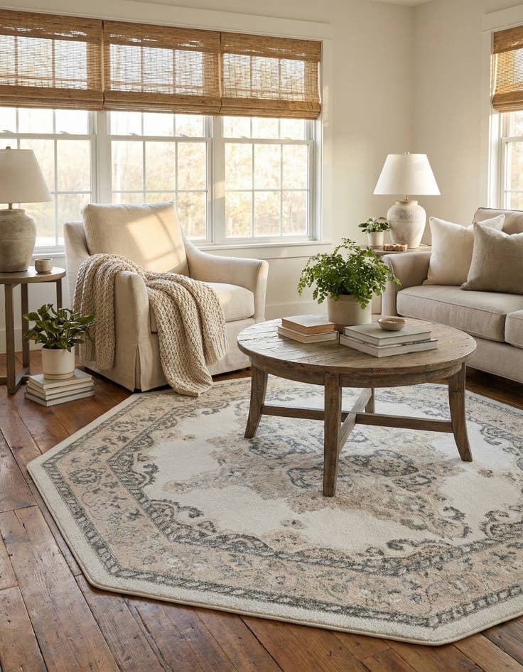 Detail image of  7' 10 x 7' 10 Parker Octagon Rug