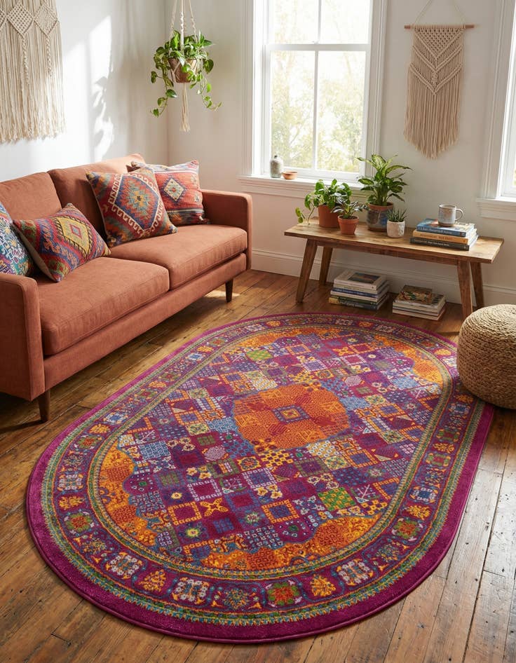 Detail image of  5' 3 x 8' Calypso Oval Rug