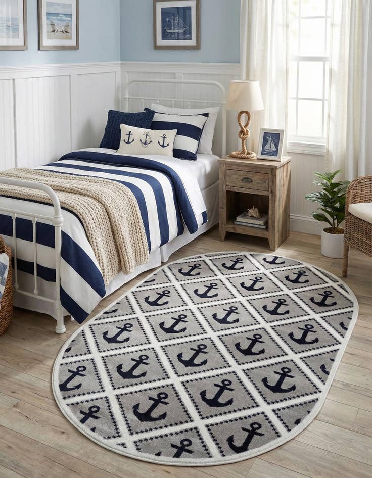 Detail image of 5' 3 x 8' Metropolis Oval Rug