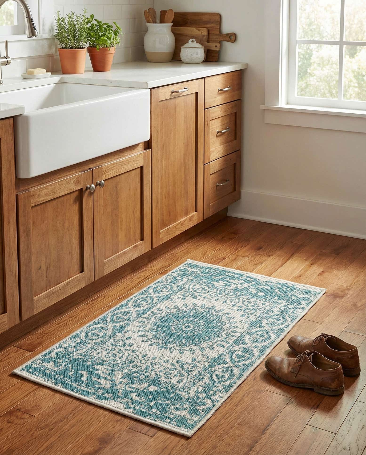 2' x 3' Easy-Clean Traditional Indoor / Outdoor Rug