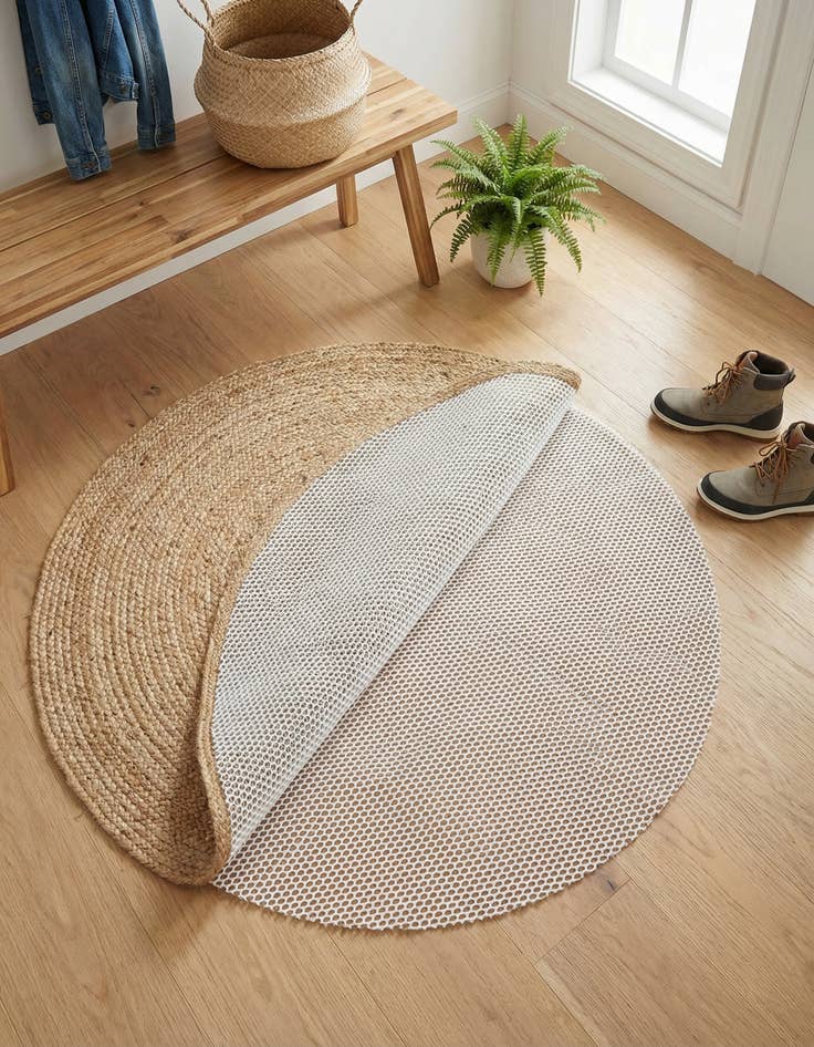 Detail image of 3' x 3' Round Non-Slip Rug Pad