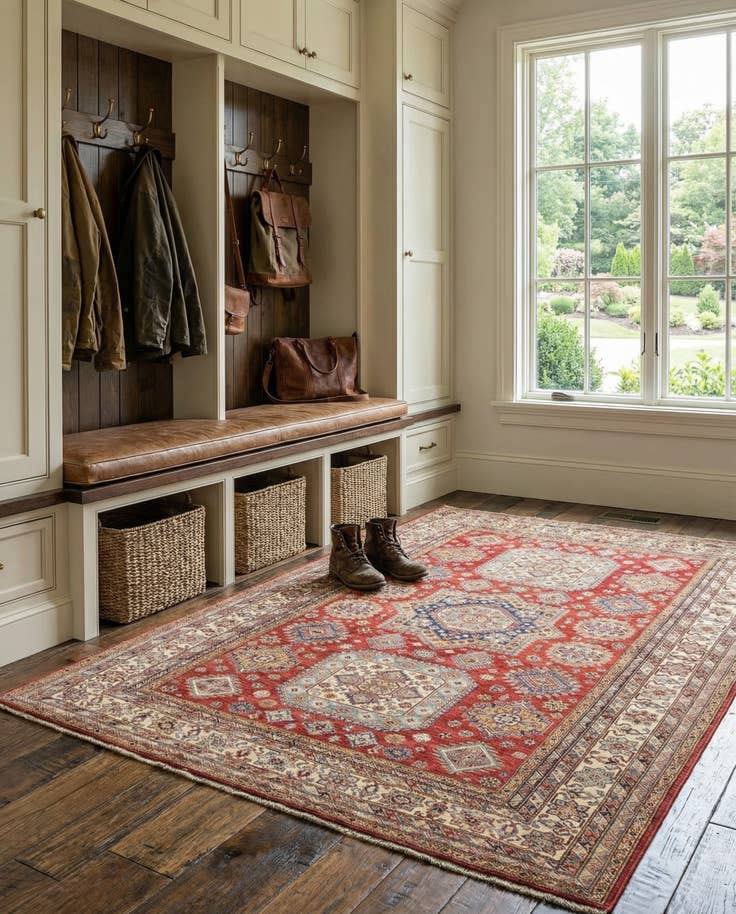 Detail image of 7' 9 x 10' 6 Kazak Wool Rug