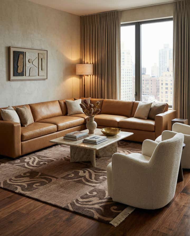 5' 9 x 7' 9 Hand Knotted Darya Wool Rug