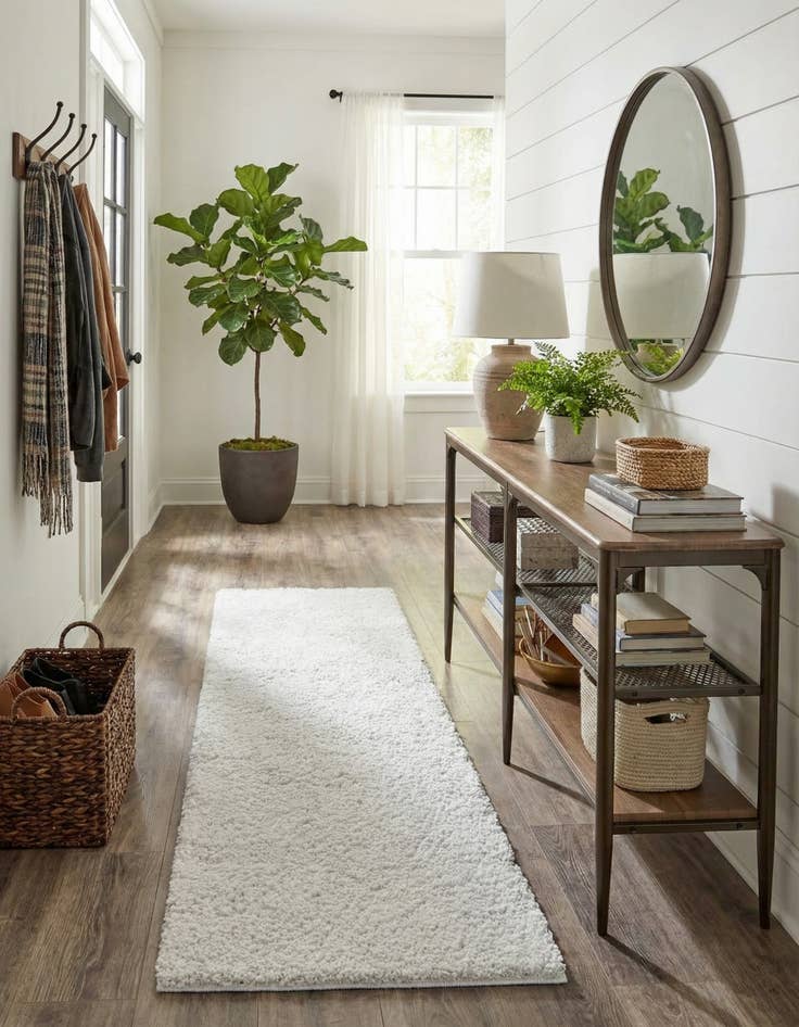 Detail image of 2' 7 x 10' Jill Zarin Shaggy Chic Runner Rug