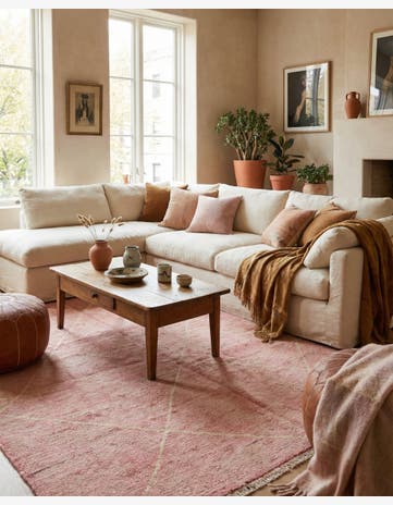 5' 8 x 7' 10 Hand Knotted Moroccan Wool Rug