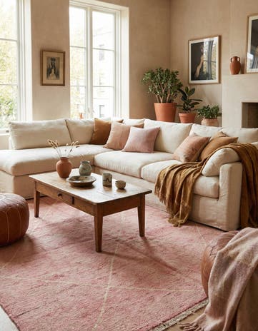 5' 8 x 7' 10 Hand Knotted Moroccan Wool Rug