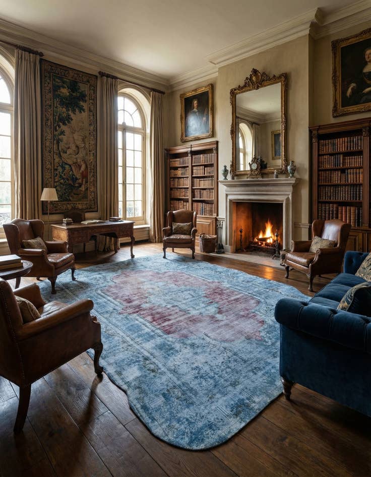 Detail image of 9' 8 x 15' 1 Vintage Royal Wool Rug