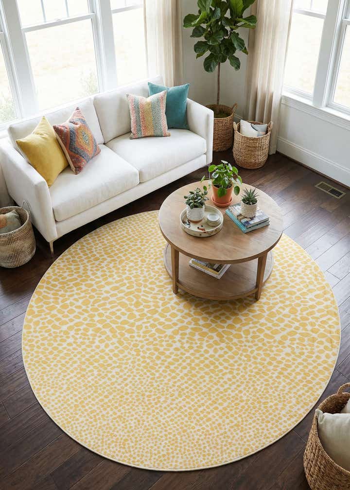 10' 8 x 10' 8 Easy-Clean Jill Zarin Cape Town Indoor / Outdoor Round Rug