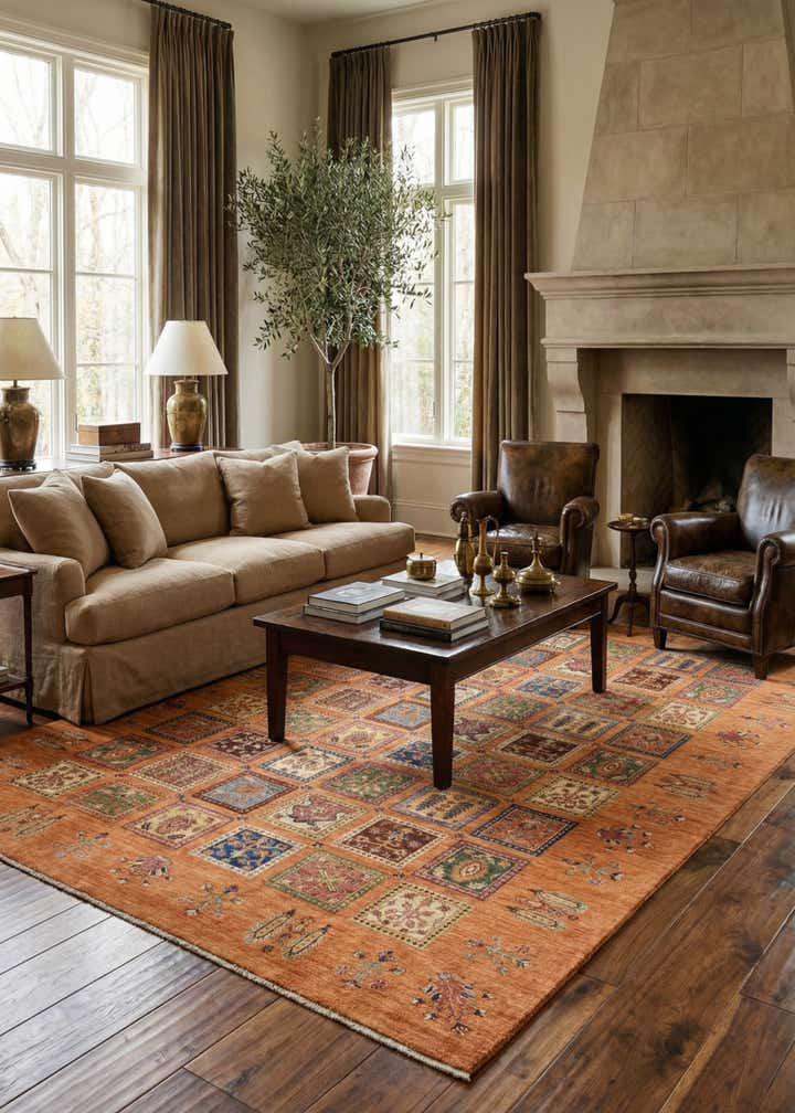 7' x 10' 5 Hand Knotted Ariana Ziegler Rug