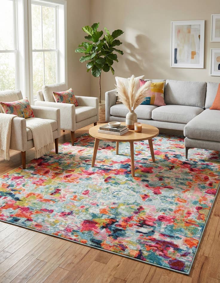 Detail image of  10' x 13'  Washable Theia Rug