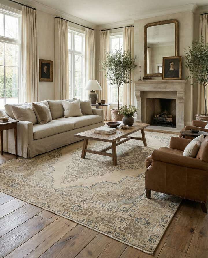 9' 7 x 12' 5 Hand Knotted Ultra Vintage Persian Wool Rug