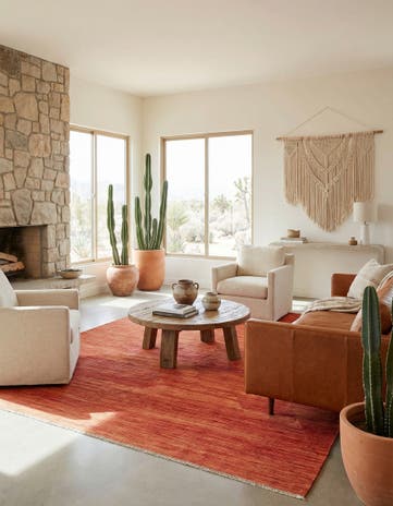 7' x 9' 9 Hand Woven Kilim Modern Wool Rug