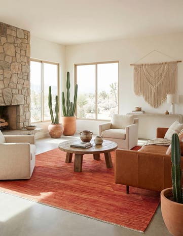 7' x 9' 9 Hand Woven Kilim Modern Wool Rug