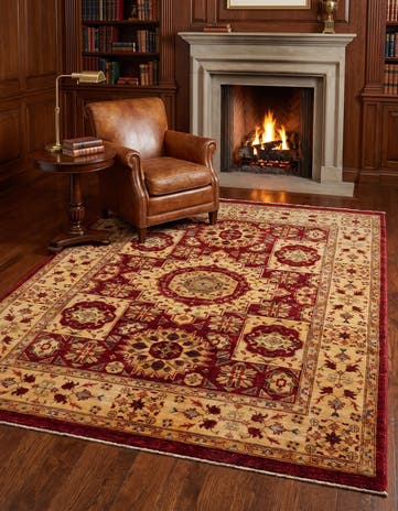 5' x 6' 6 Hand Knotted Mamluk Ziegler Rug