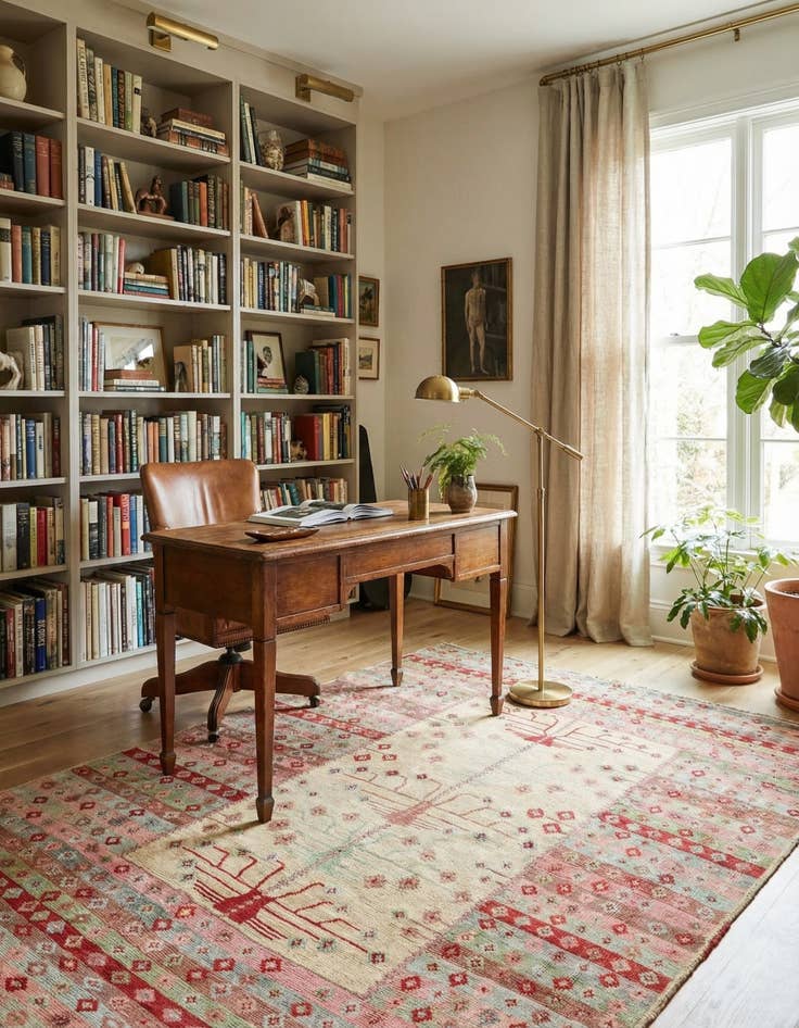 Detail image of 6' 4 x 8' 8  Hand Knotted Balouch Wool Rug