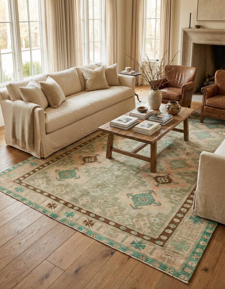 Detail image of 5' x 11' 3  Hand Knotted Ultra Vintage Persian Wool Runner Rug