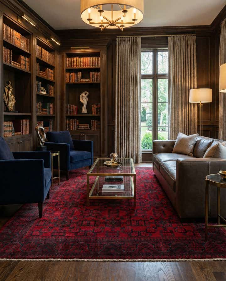 6' 8 x 9' 10 Hand Knotted Khal Mohammadi Wool Rug