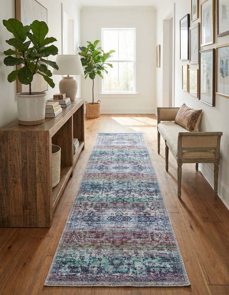 Detail image of 2' x 8'  Washable Renaissance Runner Rug