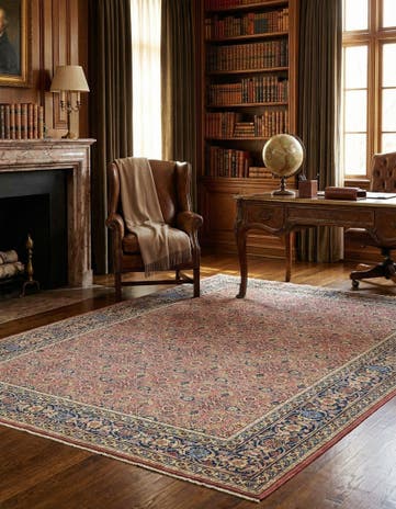 8' 6 x 11' 4 Hand Knotted Sarough Persian Wool Rug