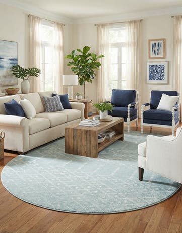 7' 10 x 10' Paxon Trellis Oval Rug